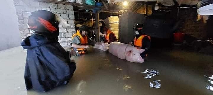 Nhiều vùng bị ngập lụt do mưa lớn