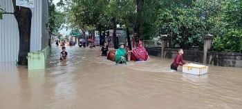 nhieu vung bi ngap lut do mua lon