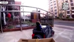 video be vai thang tuoi thoat chet than ky sau khi bi o to huc vang tren duong