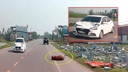 video xe tai dam xe lam duong toe khoi huc vang cac cong nhan xuong muong