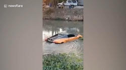 video lamborghini gia hon 17 ti dong lao thang xuong muong