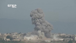 video khoanh khac nga doi bom thoi bay trung tam dau nao cua phien quan syria