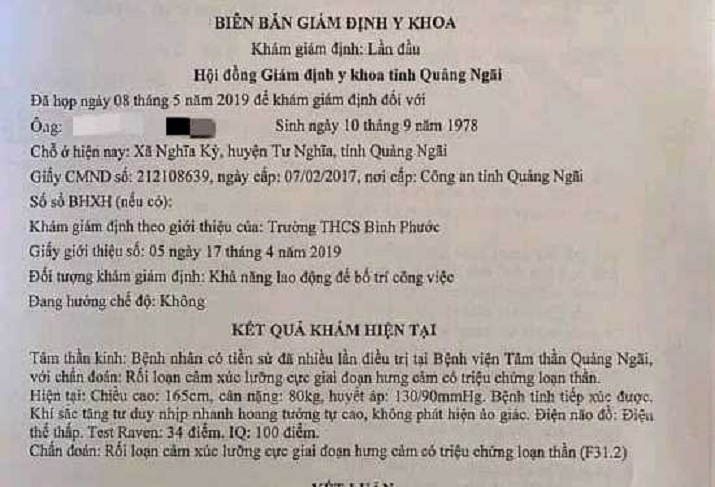 thay giao vo co danh hoc sinh o quang ngai bi chan doan mac benh tam than