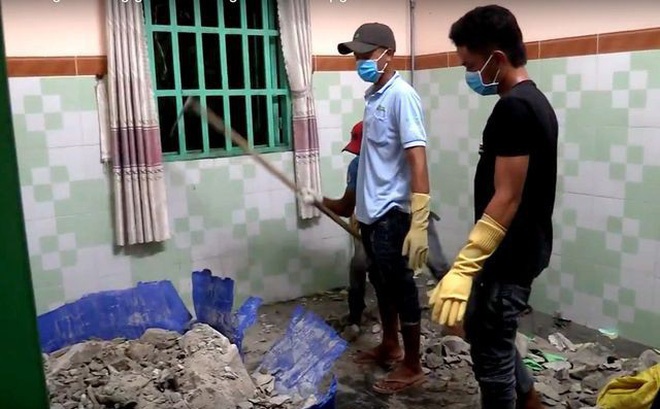 Hình ảnh mới nhất của 4 bị can vụ 2 thi thể giấu trong bê tông ở Bình Dương hinh anh moi nhat cua 4 bi can vu 2 thi the giau trong be tong o binh duong