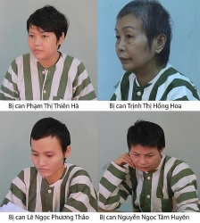 Hình ảnh mới nhất của 4 bị can vụ 2 thi thể giấu trong bê tông ở Bình Dương