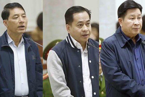 nhung hinh anh cua vu nhom va 2 cuu tuong cong an tai toa phuc tham ngay 106