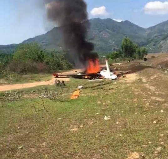 anh video roi nuoc mat tai hien truong roi may bay quan su o khanh hoa