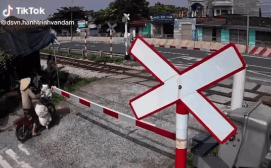 Người phụ nữ đi xe đạp thoát chết thần kỳ khi 