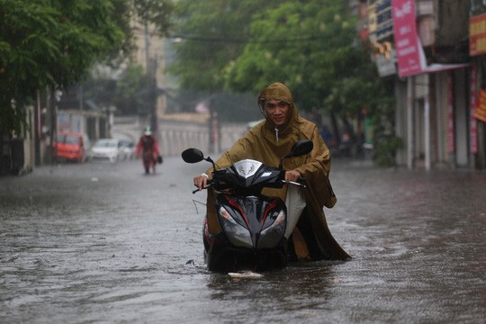 chum anh ha noi mua nhu trut o to xe may ngoac ngoai trong bien nuoc