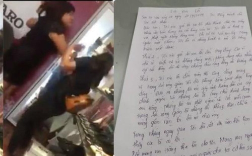Chủ shop giày định "bùng" tiền lương và đánh nữ nhân viên viết tâm thư xin lỗi