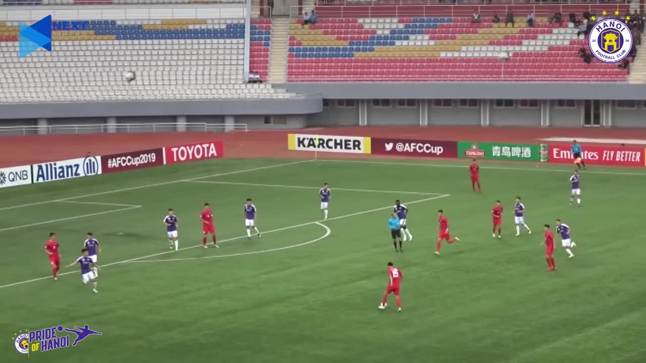 Video chính thức trận Hà Nội FC kém may mắn trước April 25 Triều Tiên