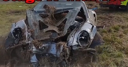 video porsche 911 phong 365 kmh gap nan tai xe van an toan