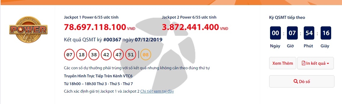 ket qua xo so vietlott hom nay 1012 81 ty dong van vo chu