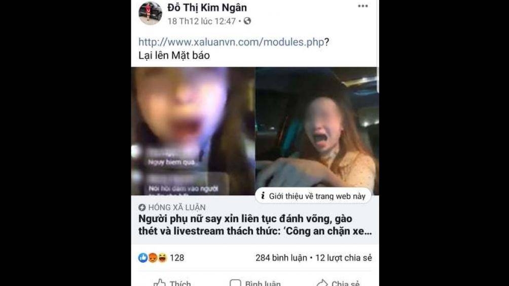co gai say xin lai o to doi dam nguoi o ha noi tiep tuc khoe thanh tich tren facebook
