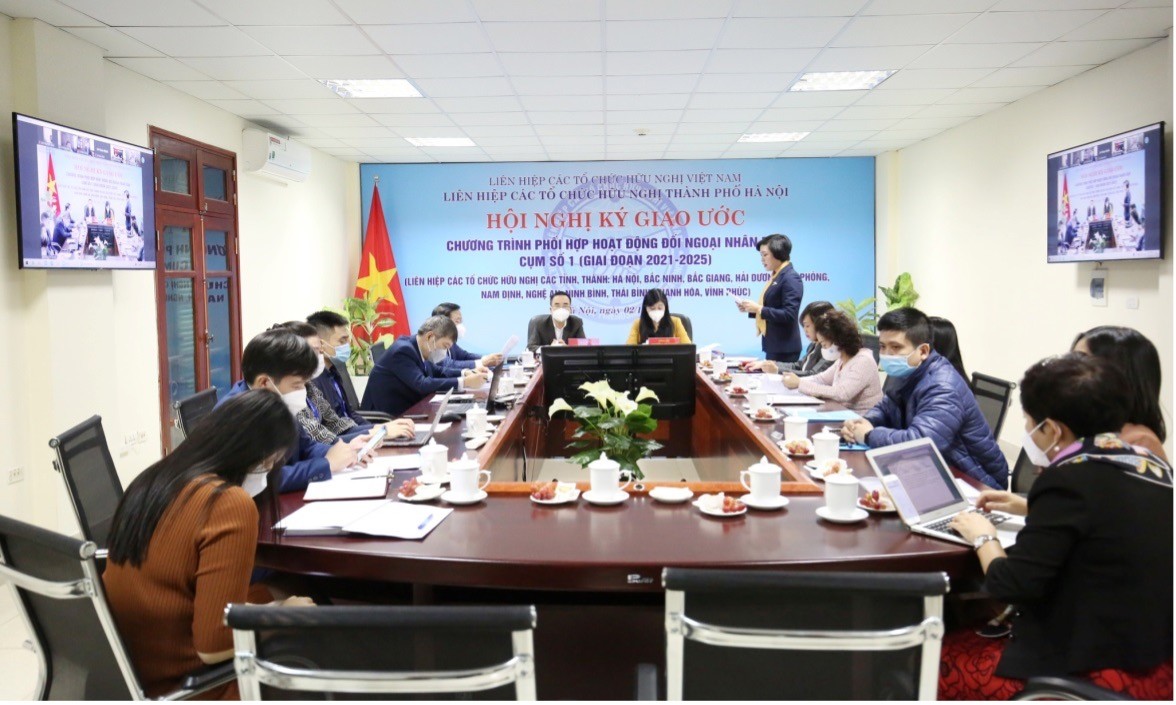 Hội nghị ký giao ước Chương trình phối hợp hoạt động đNND cụm số 1 (giai đoạn 2021-2025).