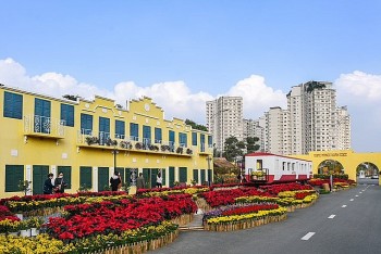 Trải nghiệm "hồn" Tết Việt tại đường hoa Home Hanoi Xuan 2022 (Hà Nội)