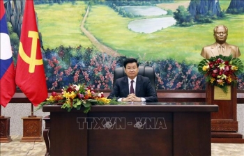 Lãnh đạo Đảng, Nhà nước Lào gửi Điện chúc Tết lãnh đạo Đảng, Nhà nước Việt Nam