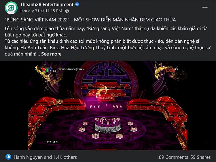 “Bừng sáng Việt Nam 2022” của ODE Group đạt hơn 1,5 triệu view sau 3 ngày đăng tải trên Youtube