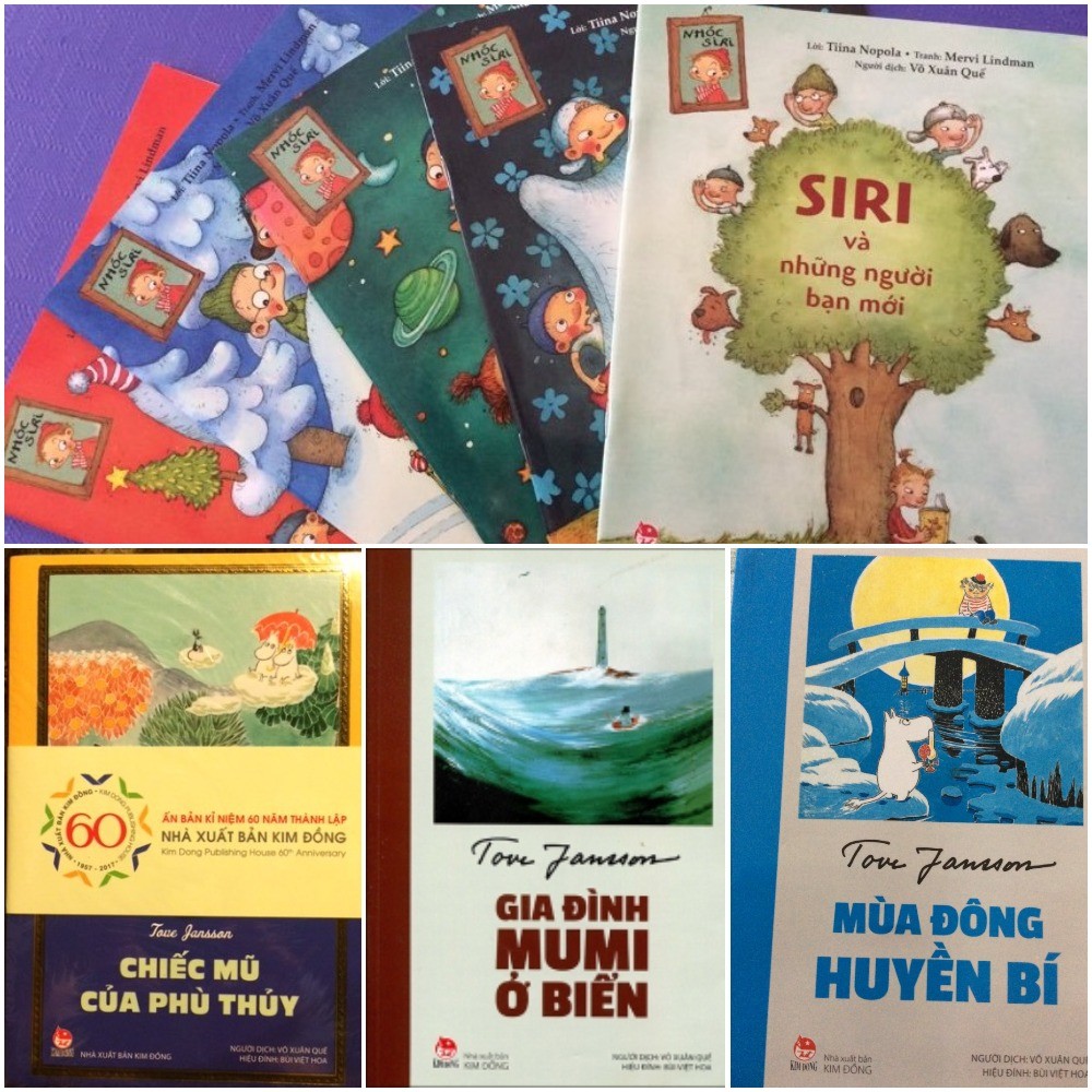 Một số cuốn sách cô dâu Việt mua cho con. (Ảnh: TGCC)