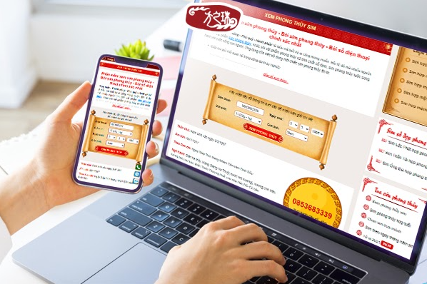 Phần mềm xem sim phong thủy hỗ trợ tra cứu kết quả phong thủy của 1 số sim.