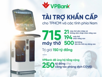 VPBank hỗ trợ gấp 715 máy hỗ trợ hô hấp hiện đại cho các tỉnh, thành phía Nam