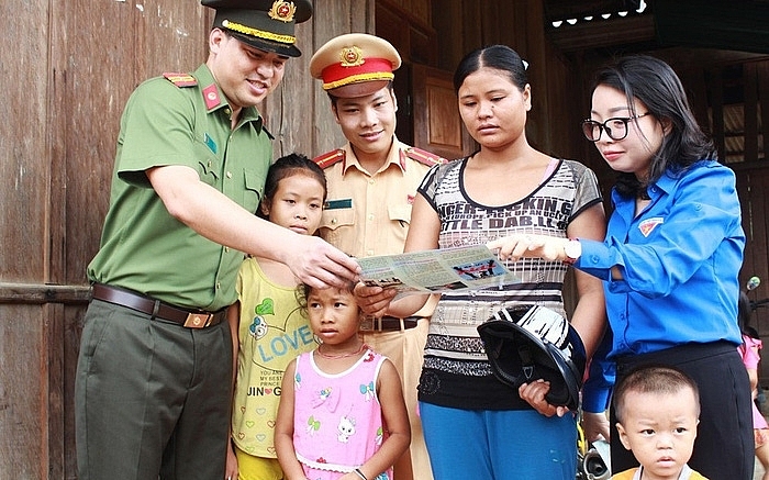 Tuyên truyền phòng, chống mua bán người tại cộng đồng. (Nguồn: Congannghean.vn)