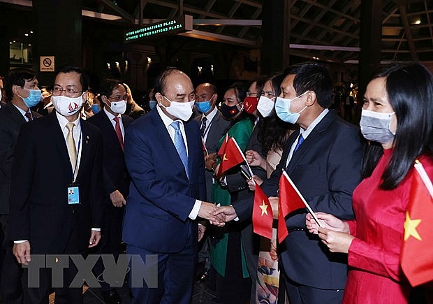 Chủ tịch nước Nguyễn Xuân Phúc gặp mặt kiều bào Việt Nam tại Hoa Kỳ | Chính trị | Vietnam+ (VietnamPlus)