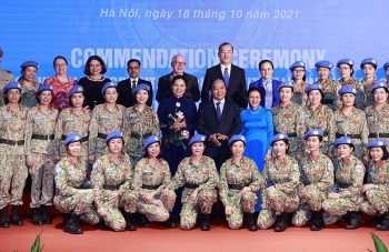 Chủ tịch nước tuyên dương các tập thể và cá nhân có thành tích xuất sắc tham gia hoạt động Gìn giữ hòa bình LHQ