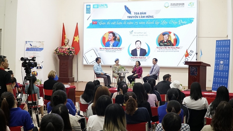4 đại biểu truyền cảm hứng về cuộc thi viết luận kỷ niệm 75 năm ngày thành lập Liên hợp quốc