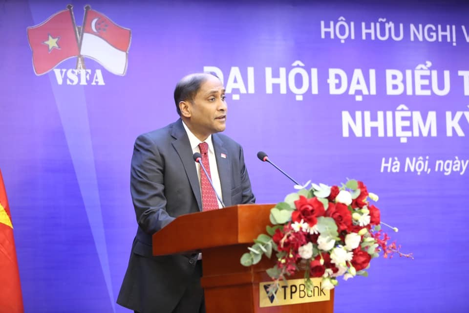 Ông Vũ Viết Ngoạn tái đắc cử Chủ tịch Hội hữu nghị Việt Nam-Singapore nhiệm kỳ 2021-2026