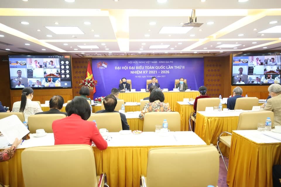 Ông Vũ Viết Ngoạn tái đắc cử Chủ tịch Hội hữu nghị Việt Nam-Singapore nhiệm kỳ 2021-2026