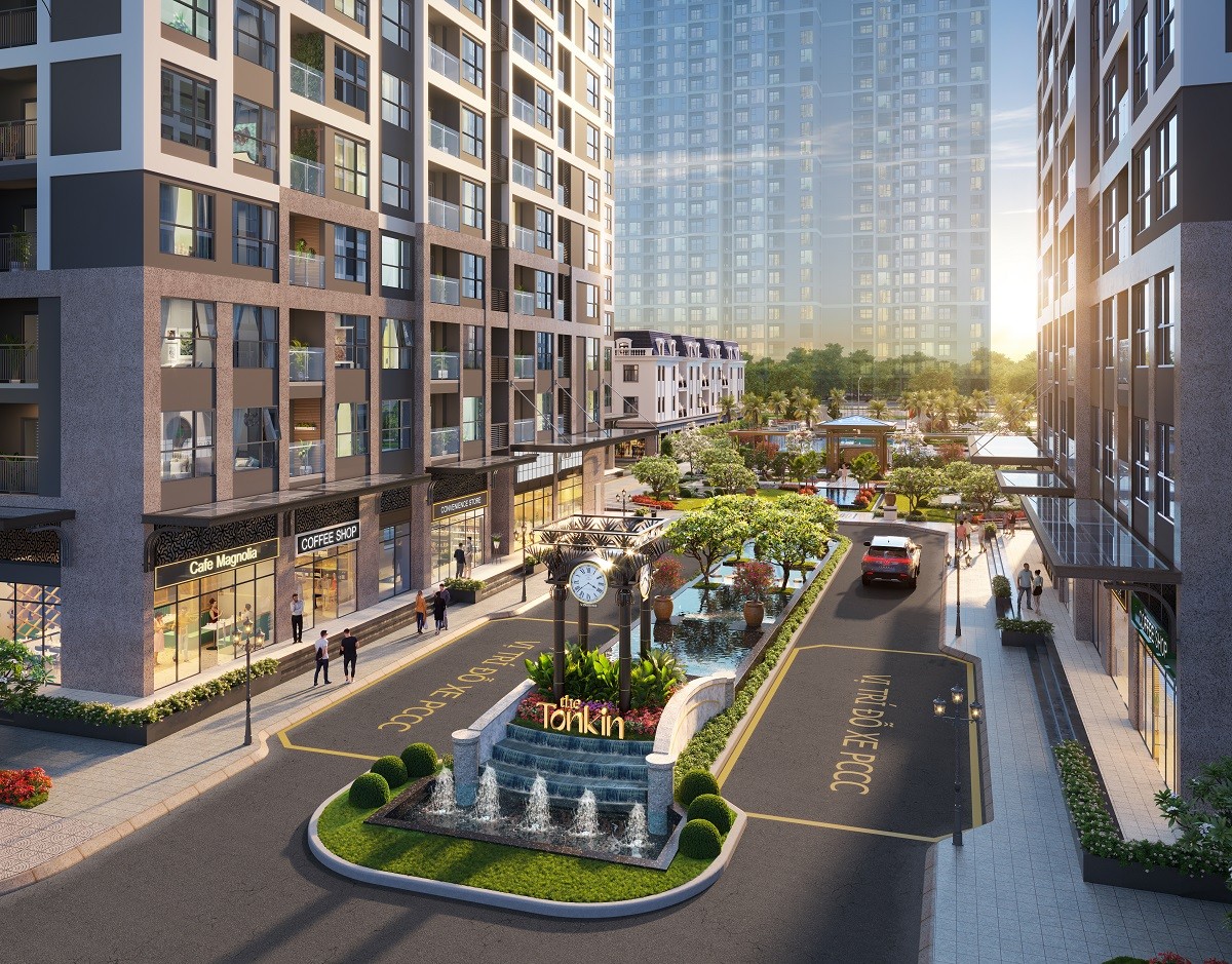 Phân khu The Tonkin toạ lạc tại KĐT Vinhomes Smart City. Siêu phẩm BĐS đang được nhiều khách hàng chờ đón khi là công trình tiên phong  đưa phong cách Indochine vào trong tiện ích và cảnh quan của chung cư cao cấp.