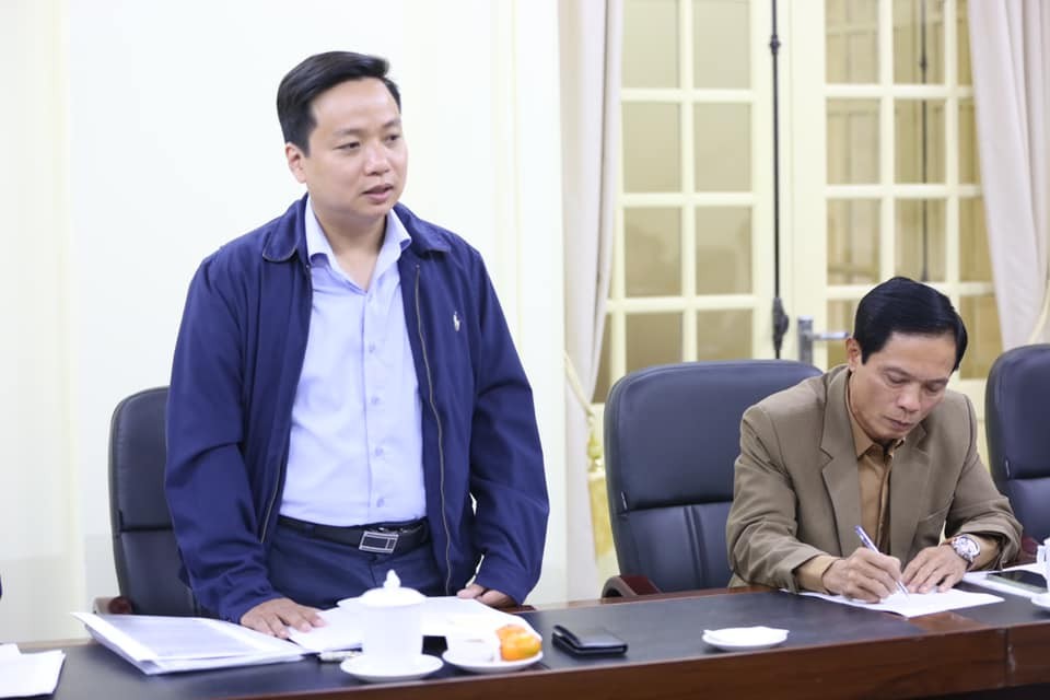 ông Lê Hải Hòa – Tỉnh ủy viên, Phó Chủ tịch UBND tỉnh Cao Bằng phát biểu tại buổi làm việc.