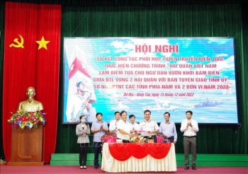 Vùng 2 Hải quân phối hợp với nhiều tỉnh, thành tuyên truyền về biển, đảo