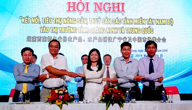kien giang ket noi tieu thu nong thuy san vao thi truong tinh quang ninh va trung quoc