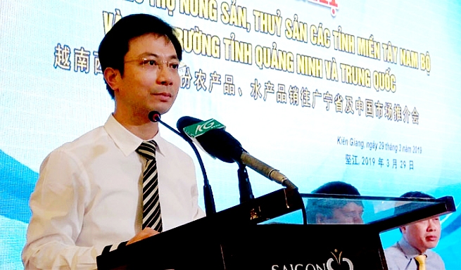 kien giang ket noi tieu thu nong thuy san vao thi truong tinh quang ninh va trung quoc