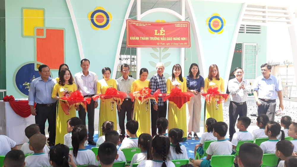Vĩnh Long: Khánh thành công trình phòng học do Tổ chức The Wetter Foundation tài trợ