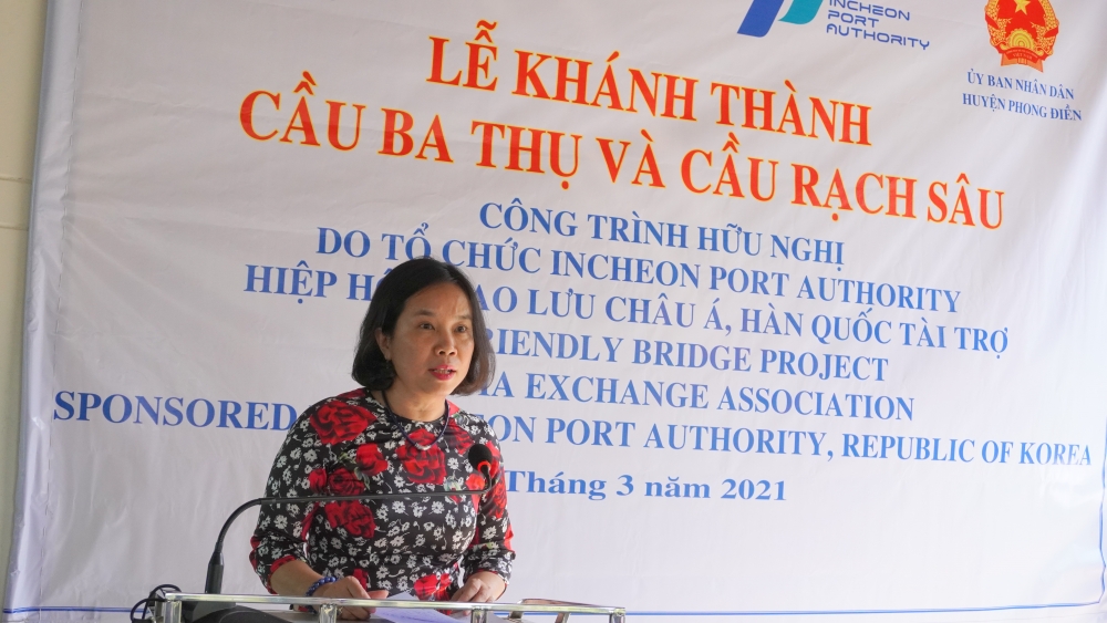 Cần Thơ: Khánh thành cầu dân sinh nối tình hữu nghị Việt Nam - Hàn Quốc tại huyện Phong Điền