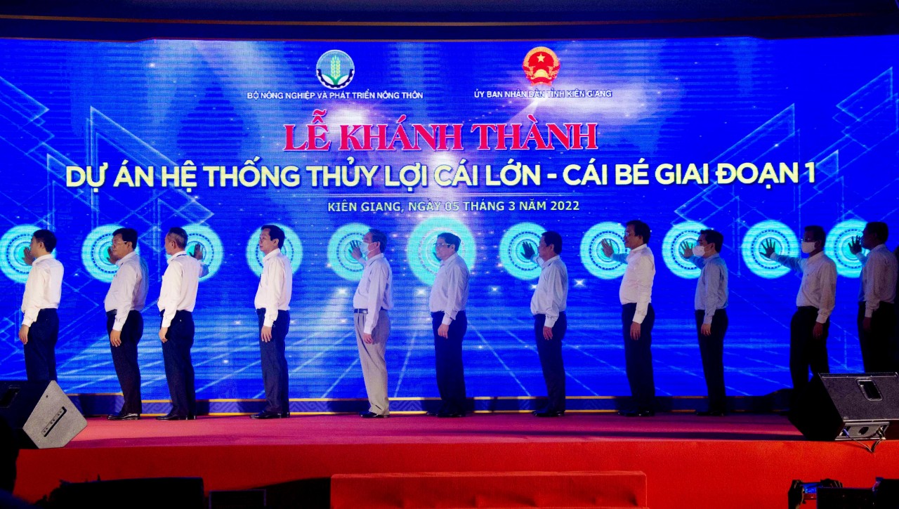 Thủ tướng phát lệnh khánh thành 'đại công trình' thủy lợi lớn nhất miền Tây
