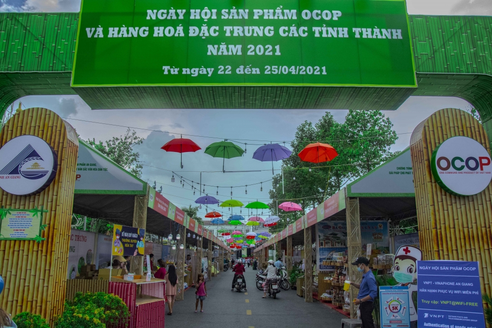 An Giang: khai mạc Ngày hội sản phẩm OCOP và hàng hóa đặc trưng các tỉnh, thành năm 2021