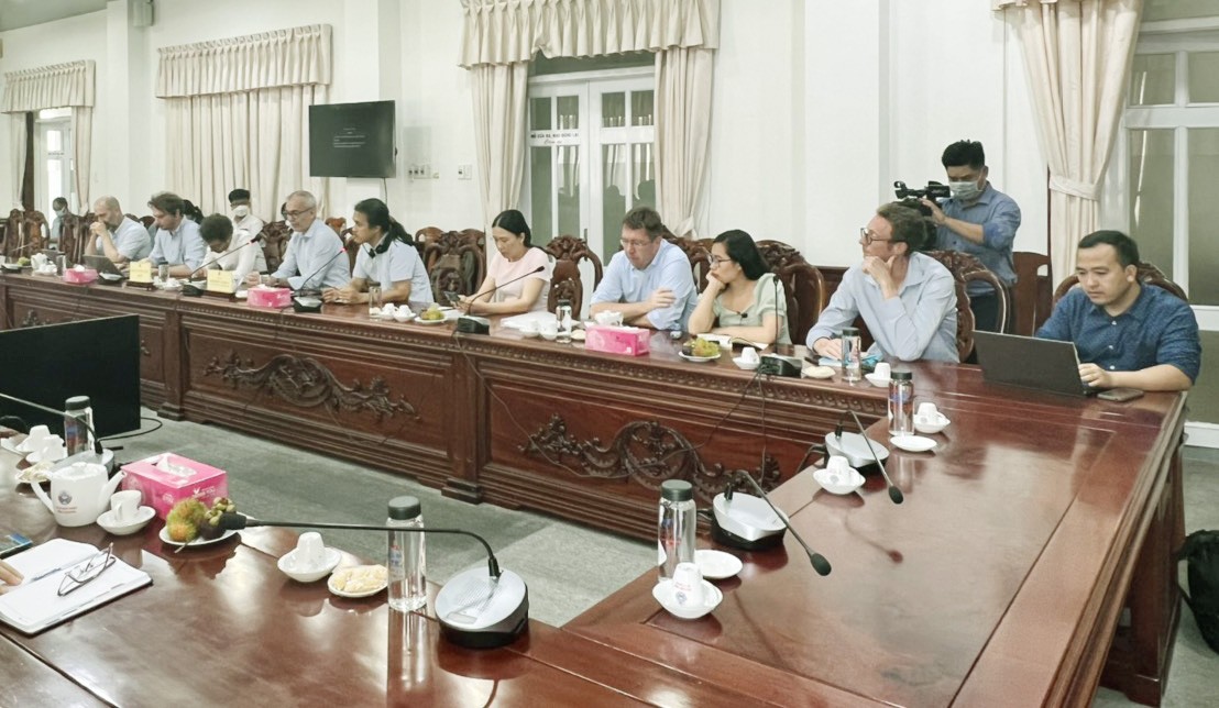 AFD làm việc tại Hậu Giang về dự án phát triển đô thị xanh thích ứng biến đổi khí hậu