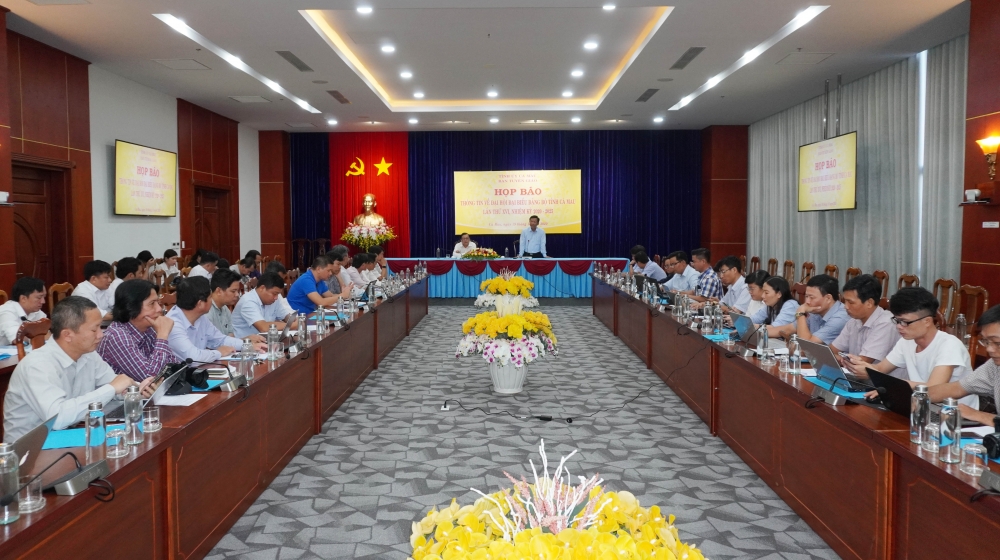 Đại hội đại biểu Đảng bộ tỉnh Cà Mau lần thứ XVI sẽ diễn ra từ ngày 26 đến 28/10