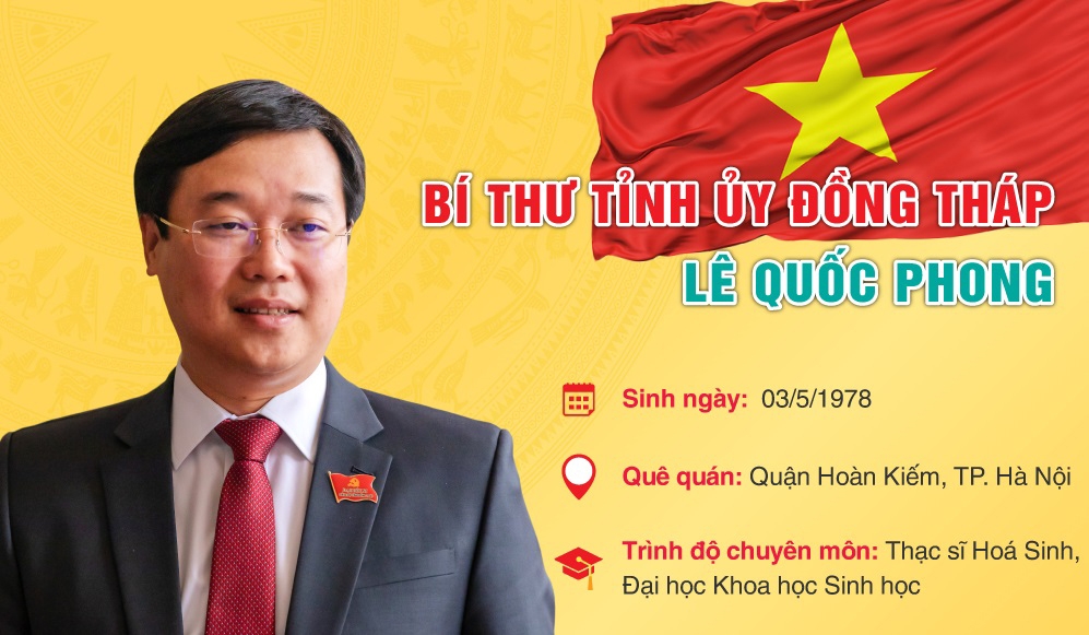 Ông Lê Quốc Phong được bầu làm Bí thư Tỉnh ủy Đồng Tháp