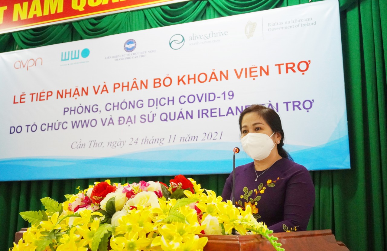 Cần Thơ: Tiếp nhận và phân bổ khoản viện trợ phòng, chống dịch COVID-19 trị giá trên 750 triệu đồng