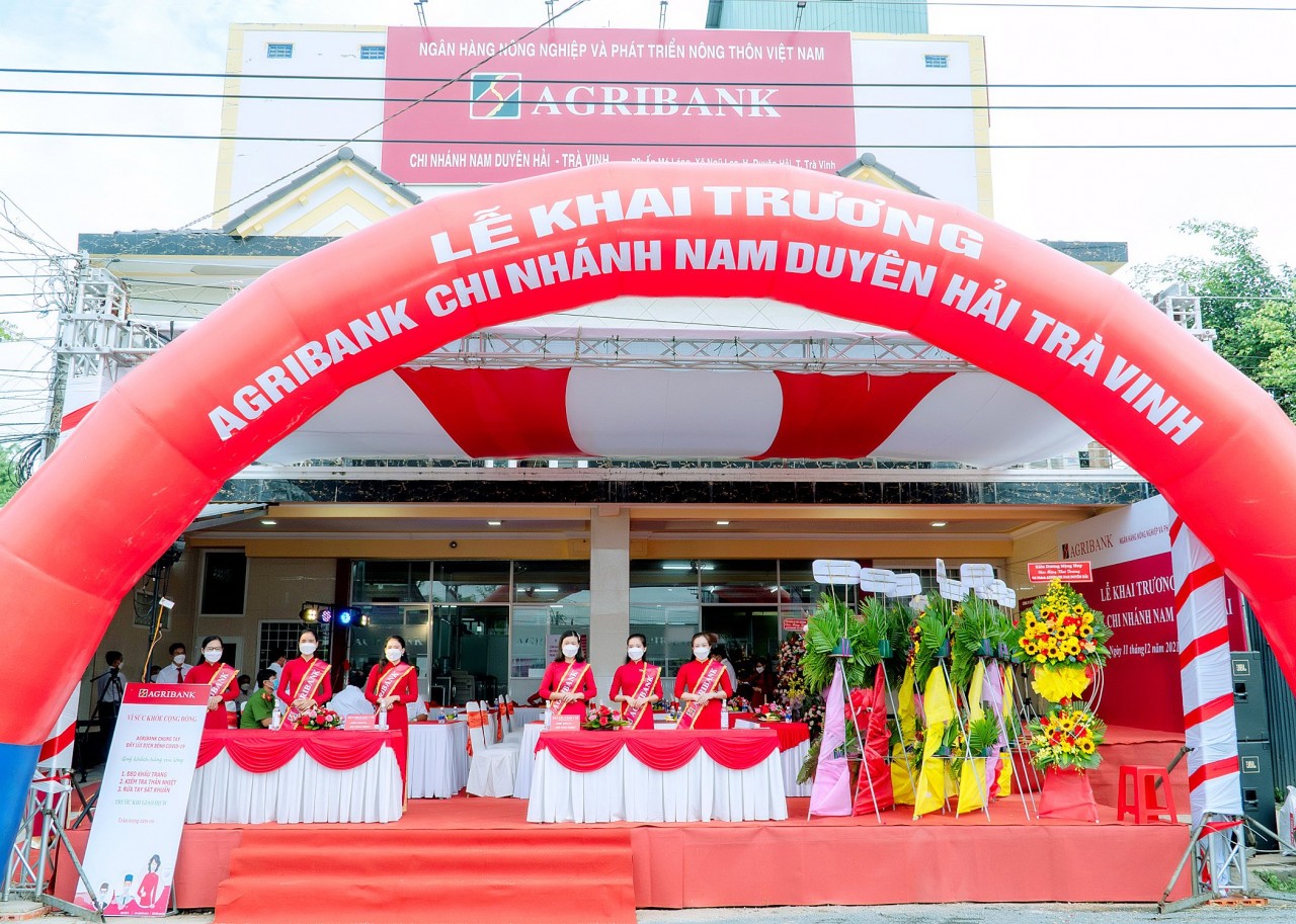 Khai trương Agribank Chi nhánh Nam Duyên Hải - Trà Vinh