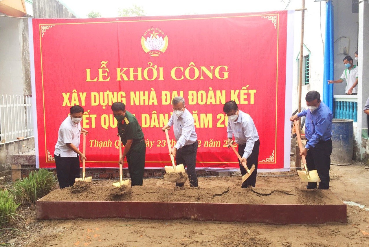 Cần Thơ: Khởi công 30 nhà Đại đoàn kết cho người nghèo dịp Tết Quân - Dân 2022