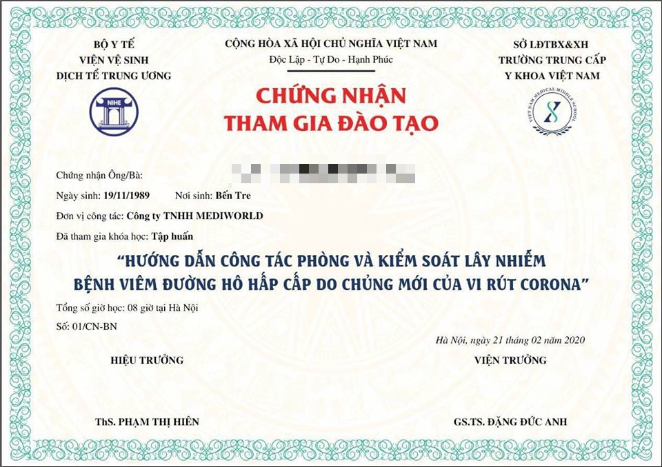 truong trung cap y khoa vn phan hoi viec thu tien tap huan phong va kiem soat lay nhiem vi rut corona