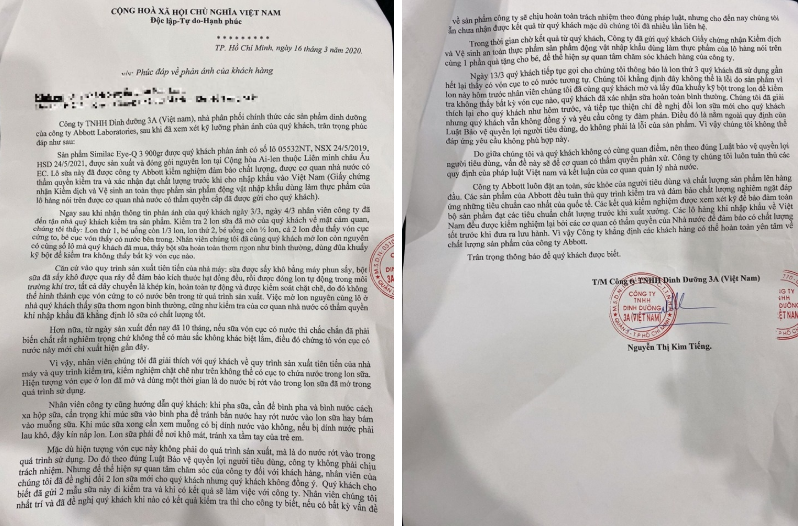 sua similac von cuc abbott tuyen bo khong chiu trach nhiem