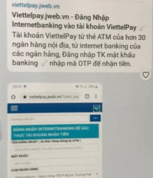 Công an TP Hà Nội cảnh báo giả mạo Viettelpay để lừa đảo chiếm đoạt tài sản