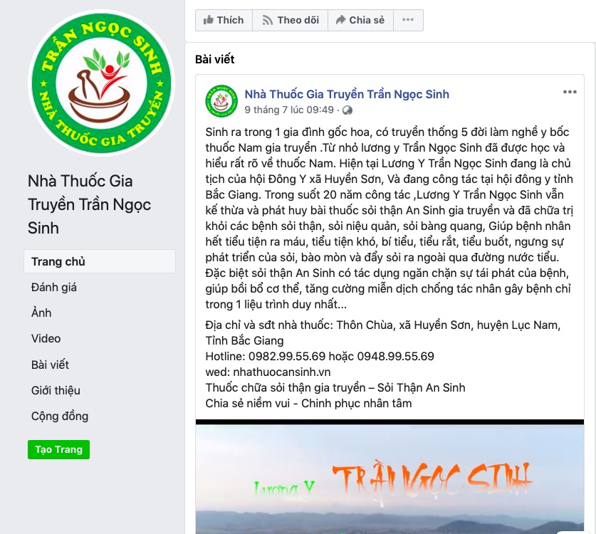 soi than an sinh cua luong y tran ngoc sinh bi to co dau hieu lua dao